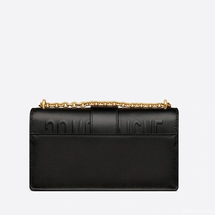 Cheap 30 Chain Dior Montaigne Black With Calfskin East-West Bag 0804 Luxury